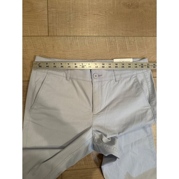 Loft Outlet Girlfriend Chino Petite Pants Size 12 Light Blue Womens Casual New - Picture 4 of 9